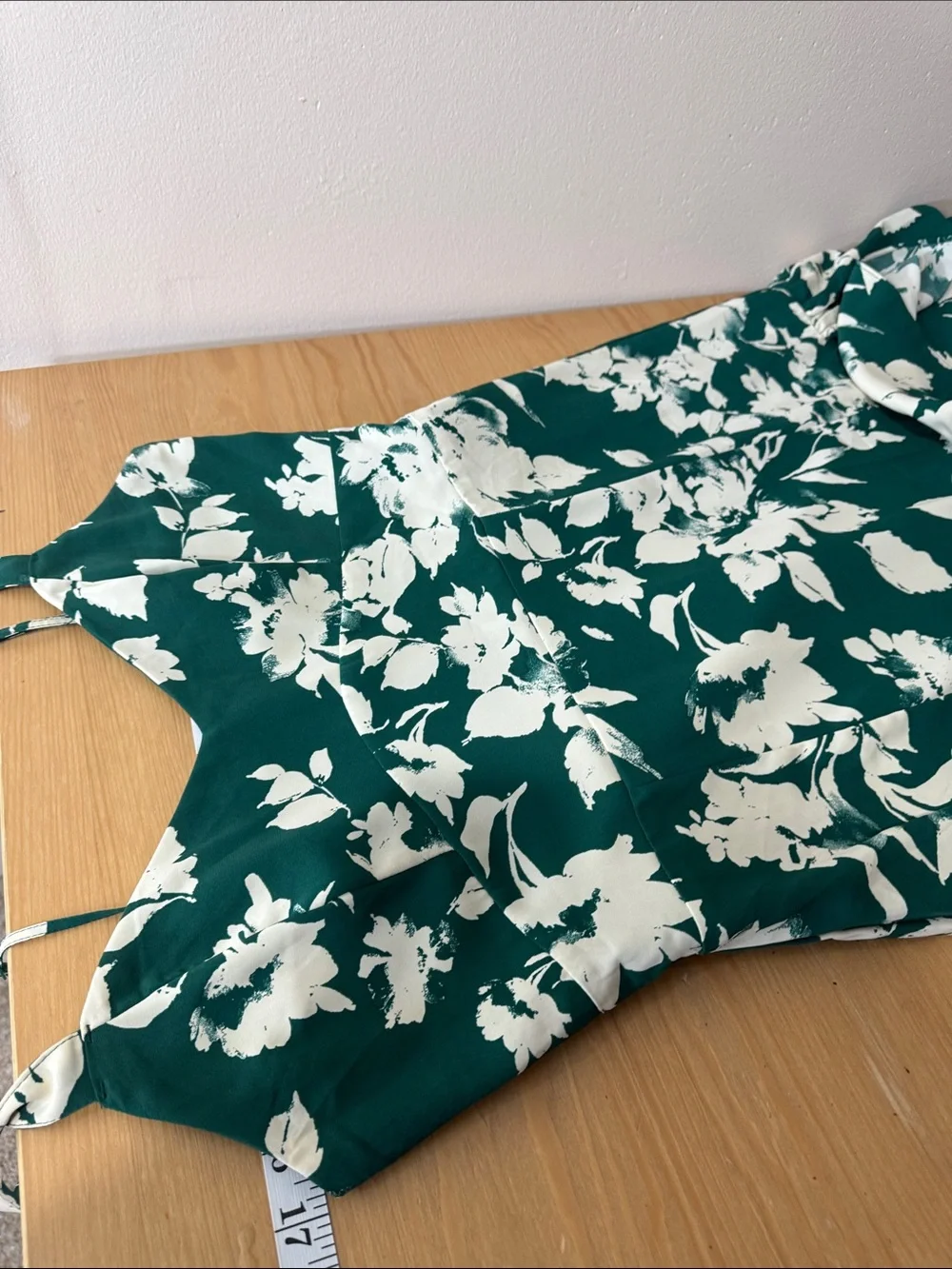 Abercrombie & Fitch floral maxi dress M satin formal tiered green cottagecore